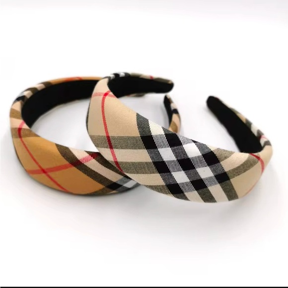 Sponge Headband Plaid Pattern Accessories - Picture 3 of 7